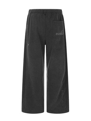 Men's Drawstring Wide-leg Sweatpants, side view